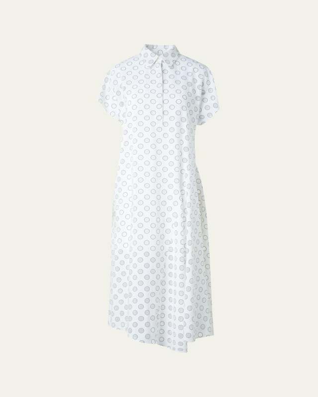 Polka Dot Polo Shirtdress